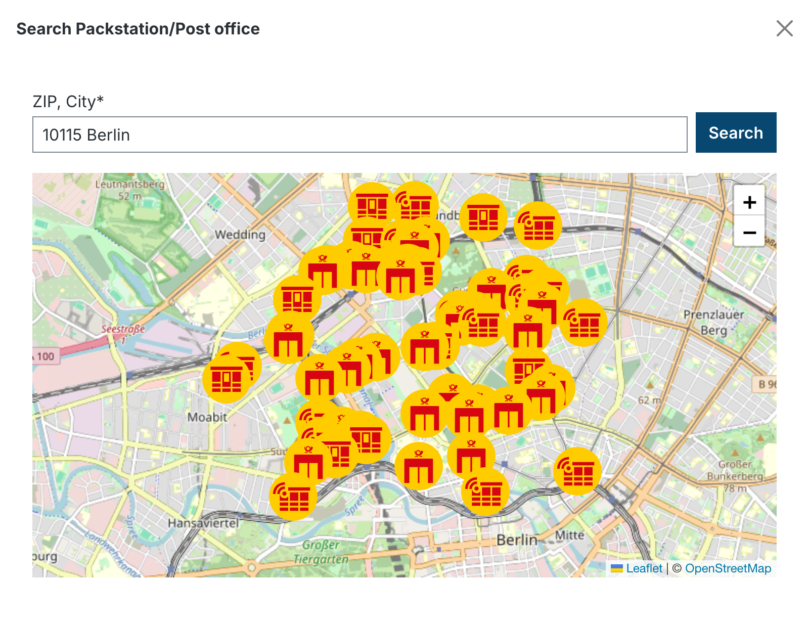 Search with map